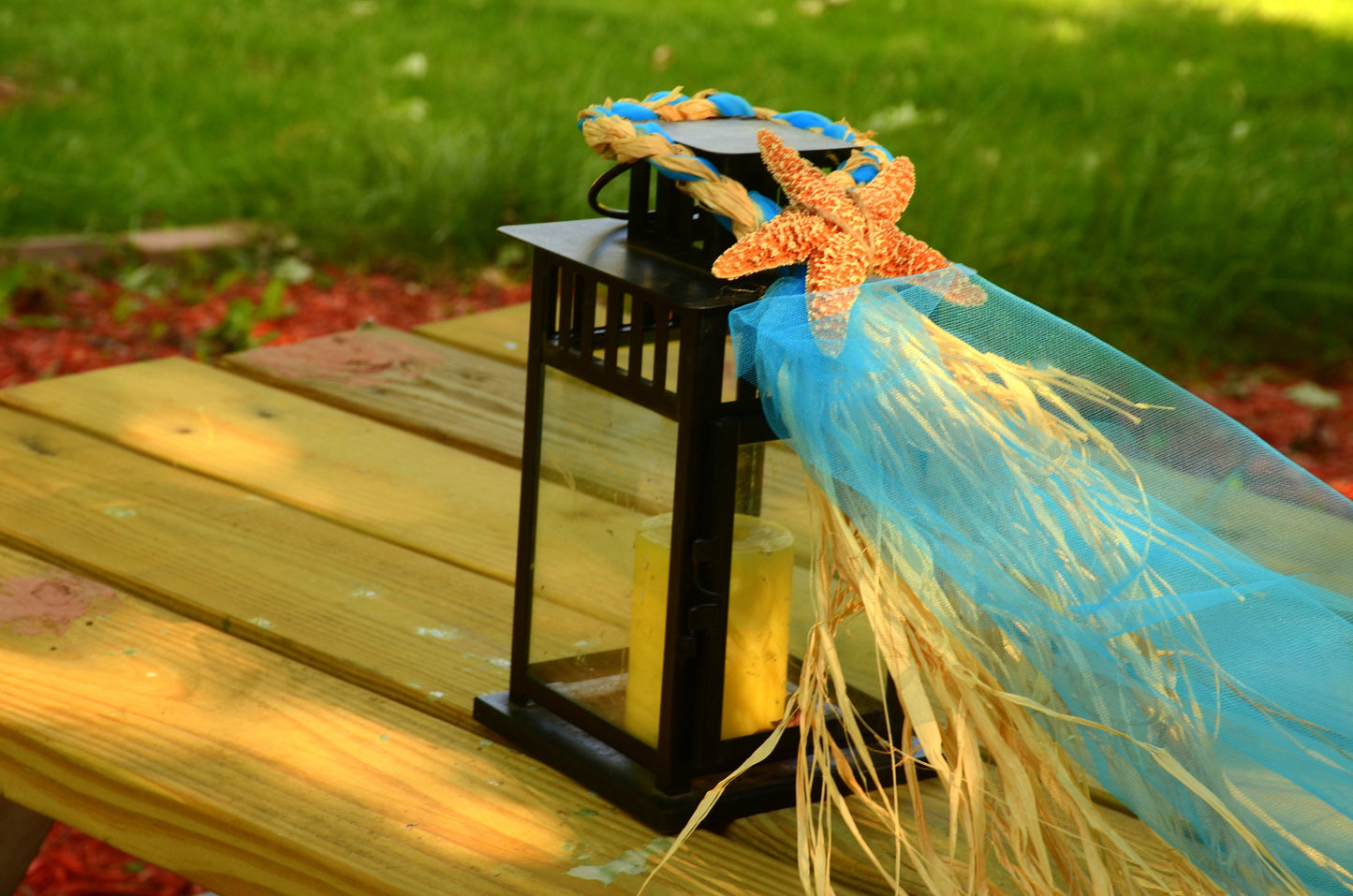 Lantern decor,Luau,Hawaii,Chair Markers,Starfish Lantern Hangers,Hurricane ,Lantern Hangers,centerpiece lantern decor,Destination Wedding