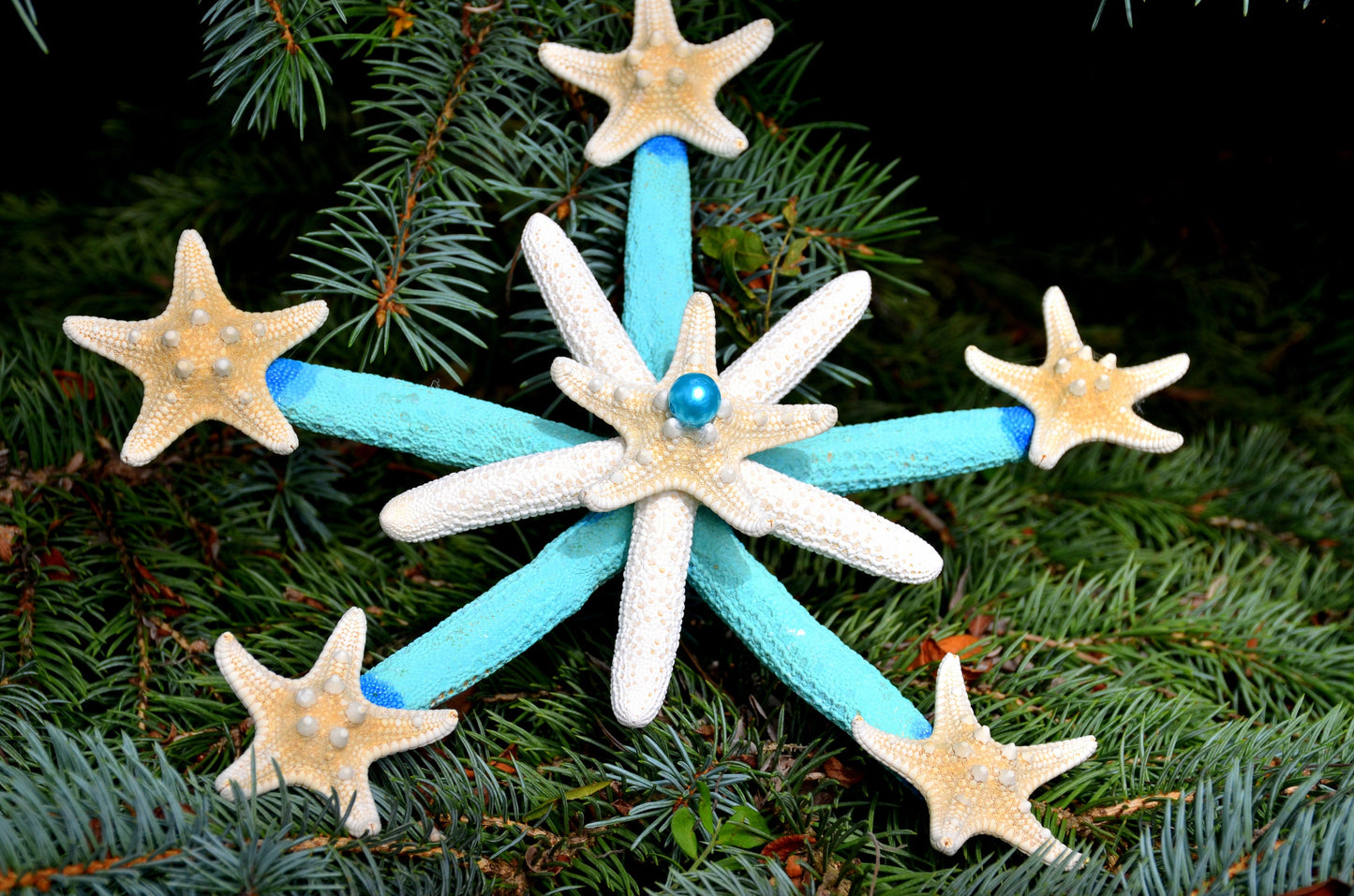 Christmas Tree Topper/Tree Top,Coastal Tree Topper, Beach Tree Topper, Starfish Tree Topper,Beach Christmas,Tree Topper,Nautical Tree Topper