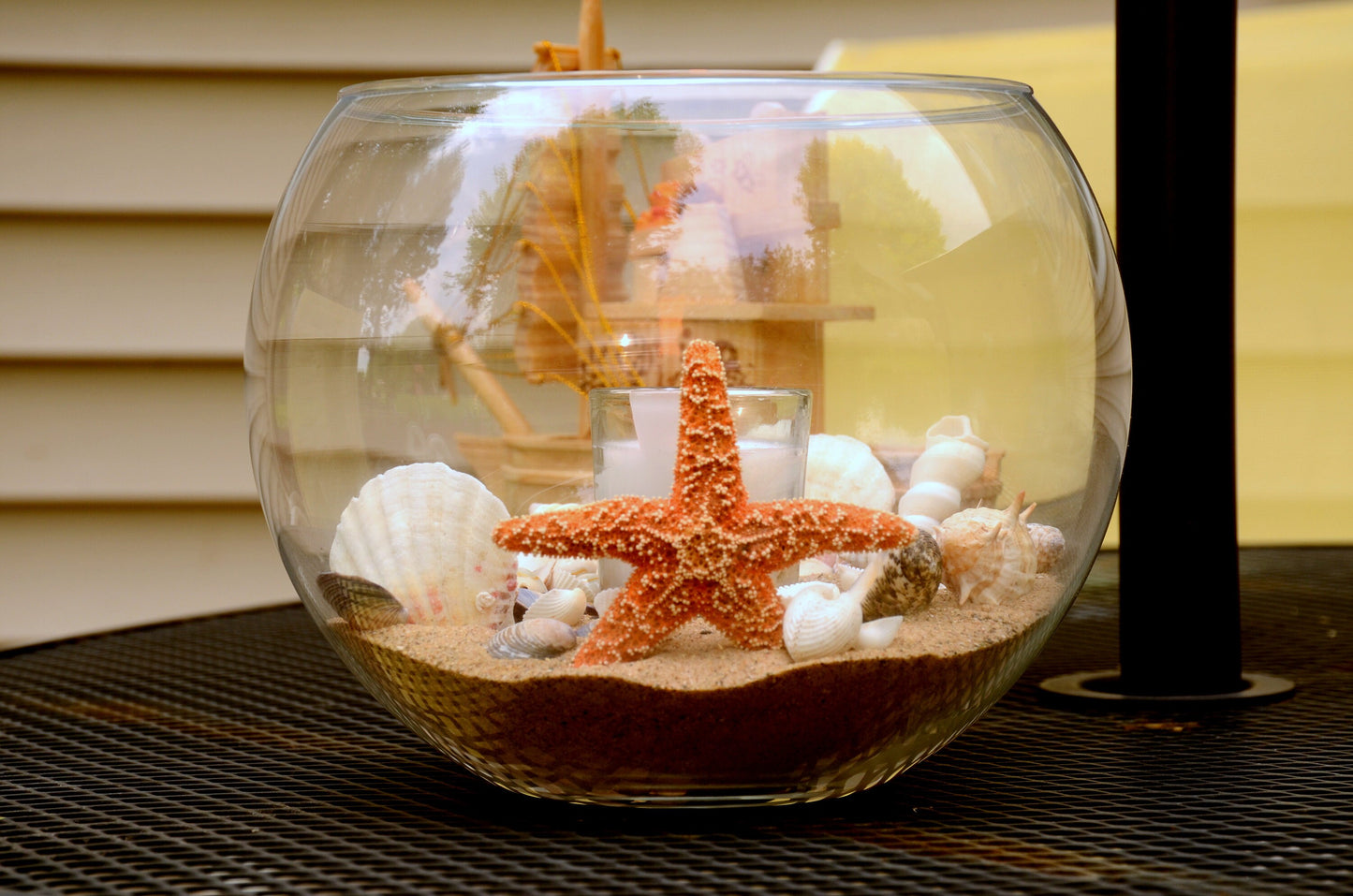 Beach Wedding Table Centerpiece, Coastal Wedding Decor, Wedding Aisle Decoration, Bubble Vase Centerpiece, Beach Decorations for Wedding