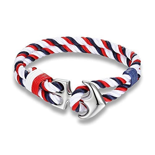 Anchor bracelet,Boyfriend gift,Gift for Him,Men's bracelet,Anniversary gift,Nautical bracelet,Para cord bracelet,Birthday gift for him,gift