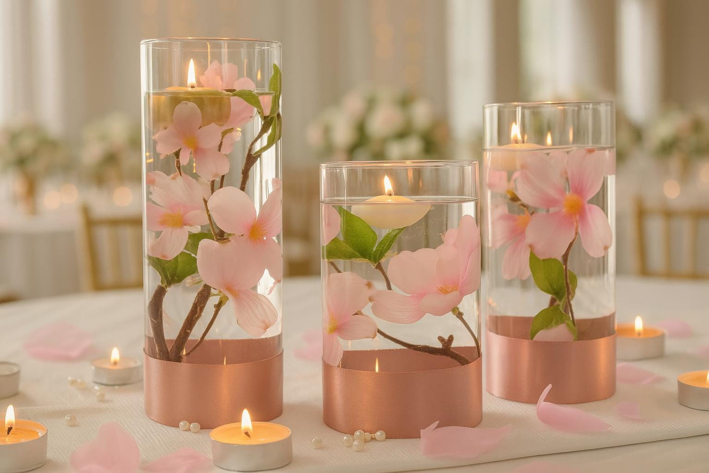 Elegant Wedding Floral Arrangement, Silk Wedding Centerpiece, Romantic Bedroom Decor, Floral Table Decoration, wedding table flowers
