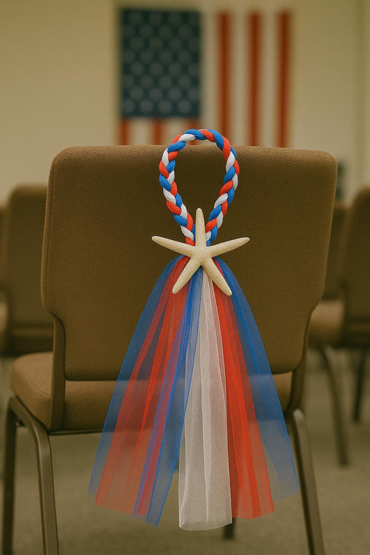 3-Color 4th of July Patriotic Decor, Independence Day Decoration, Red White Blue Party Sign, Rustic Holiday Wall Hanging, Americana Decor