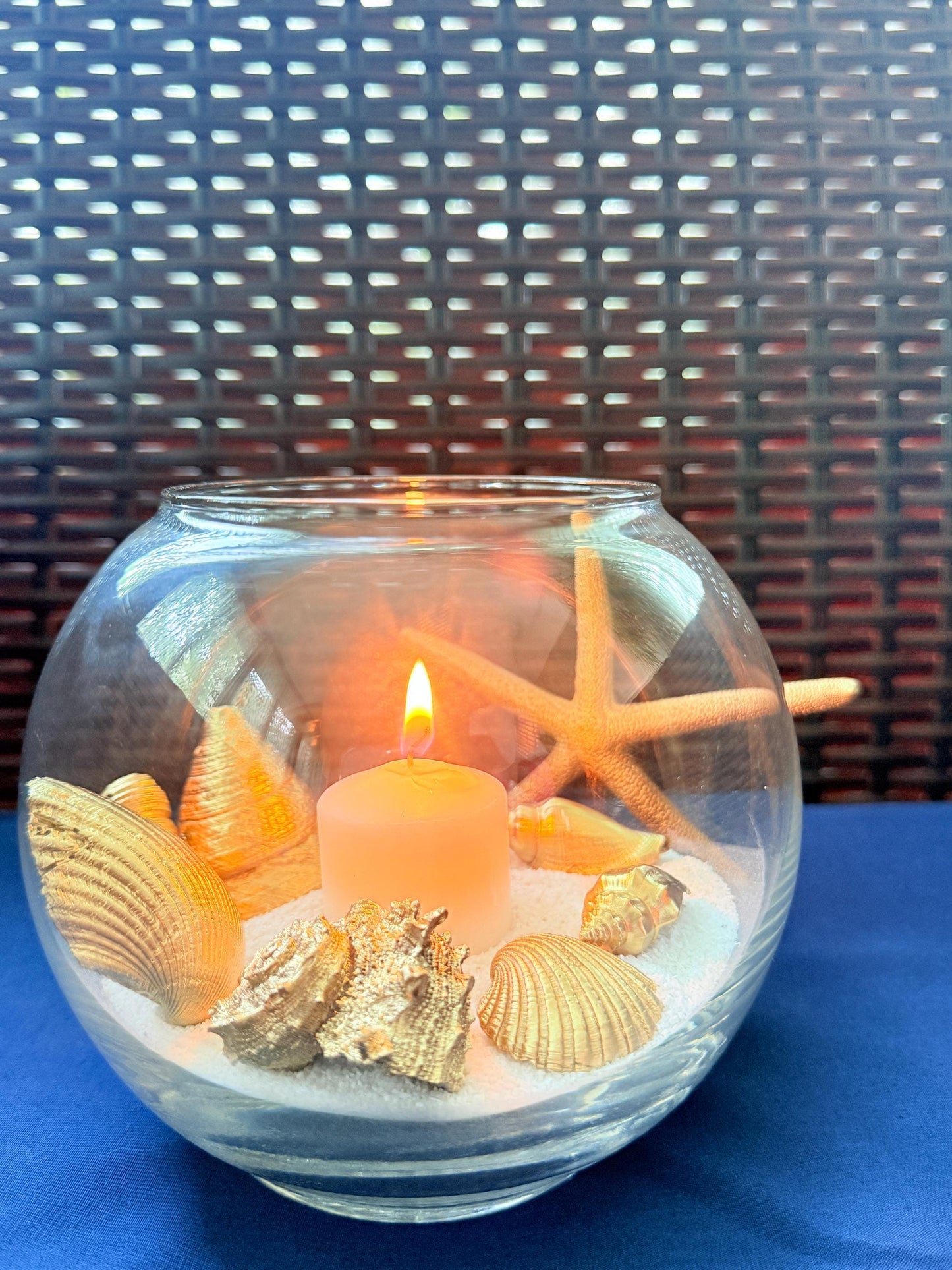 Beach Wedding Table Centerpiece, Coastal Wedding Decor, Wedding Aisle Decoration, Bubble Vase Centerpiece, Beach Decorations for Wedding