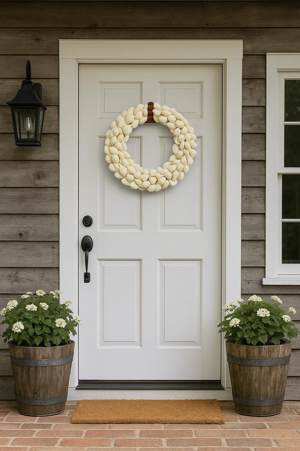 Shell Wreaths for Wall Decor & Front Door, Outdoor Wreath, Fall decor, Coastal Shell Wreath Beachy Home Decor, Christmas gifts, Thanksgiving