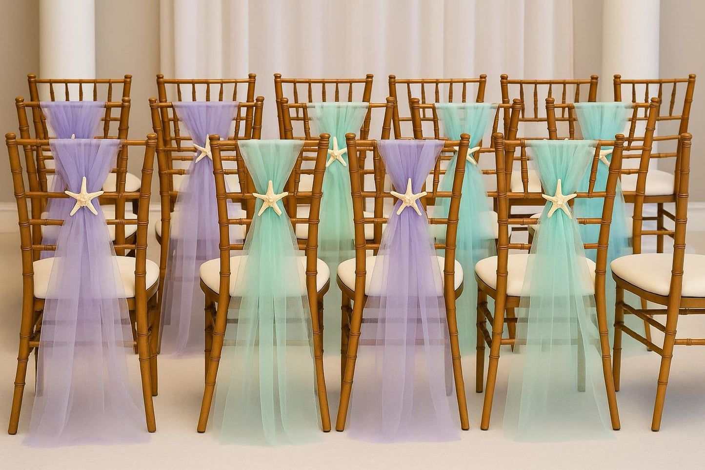 6-Baby Shower Chair Decor, Beach Chair Hanger, Luau Party Decor, Aisle Decoration, Church Wedding Decor, Baby shower, Gender reveal party