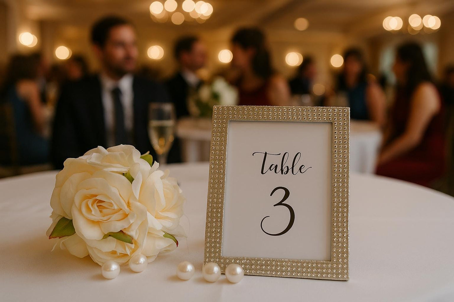 Set of 10 Rhinestone Table Numbers, Bling Guest Book Sign, Sparkle Wedding Decor, Bridal Shower Place Card Holders, Place Card Holders