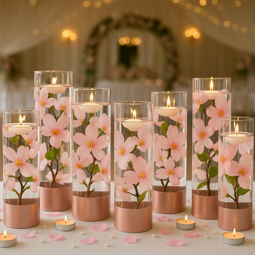 Elegant Wedding, Quinceañera Floral Arrangement, Silk Centerpiece for Bedroom & Event Decor - Wedding Floral Decor, Stunning Silk Flowers