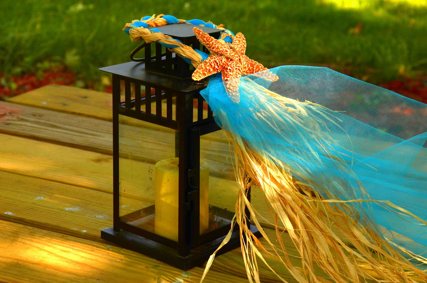 Lantern decor,Luau,Hawaii,Chair Markers,Starfish Lantern Hangers,Hurricane ,Lantern Hangers,centerpiece lantern decor,Destination Wedding