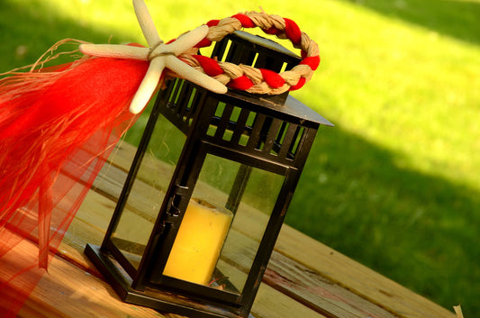 Lantern decor,Luau,Hawaii,Chair Markers,Starfish Lantern Hangers,Hurricane ,Lantern Hangers,centerpiece lantern decor,Destination Wedding