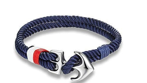 Anchor bracelet,Boyfriend gift,Gift for Him,Men's bracelet,Anniversary gift,Nautical bracelet,Para cord bracelet,Birthday gift for him,gift