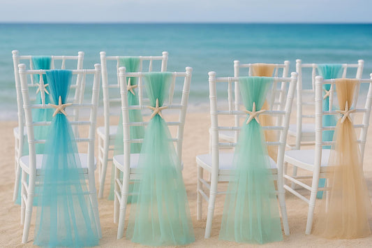 6-Beach Chair Hanger, Luau Party Decor, Aisle Decoration, Church Wedding Decor, Baby Shower Chair Decor, Destination Wedding, Tropical Decor