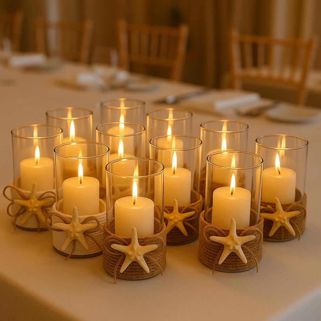 Coastal Bathroom decor, Beach Centerpieces, Nautical Theme wedding table decor, Coastal Theme Wedding Decor, Beach House decor, Venue Decor