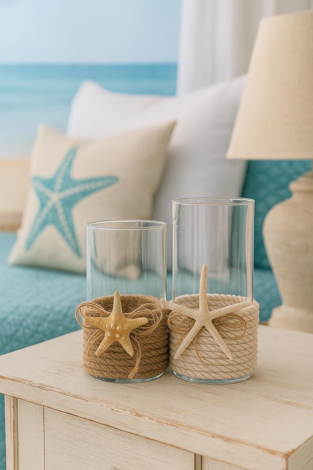 Ocean Theme Decor, Beach Tropical Table Decor, Coastal Home Decor, Destination Wedding, Summer Wedding Decor,  Beach Wedding Centerpiece,