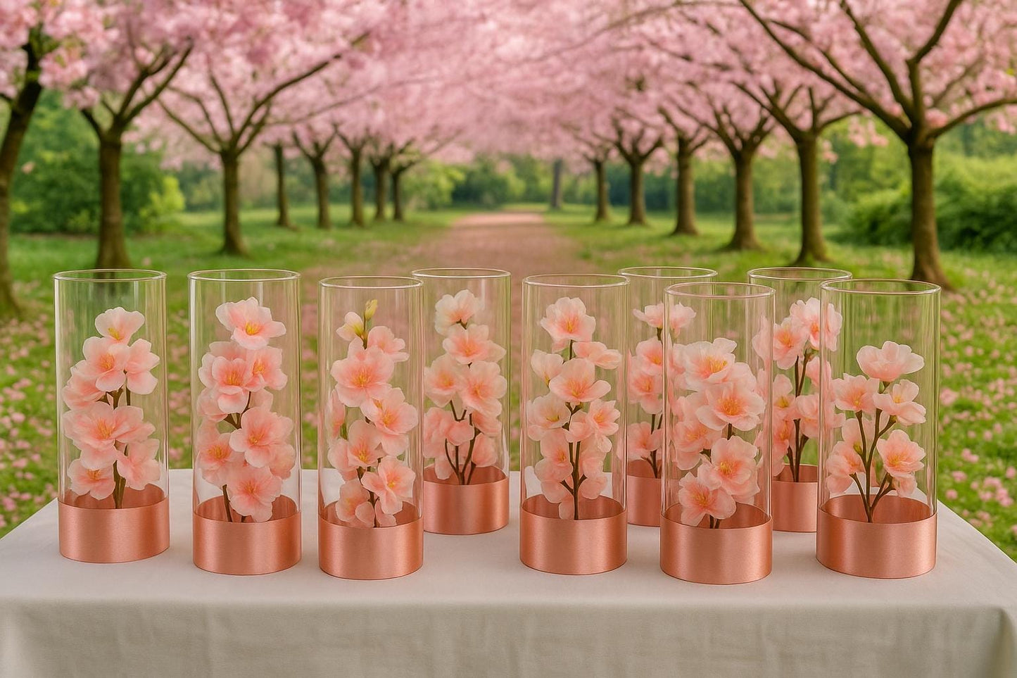 Set of 10 Wedding Floral Arrangements, Silk Wedding Centerpieces, Elegant Table Decor, Baby Shower, Reception Floral Decor, bridal shower