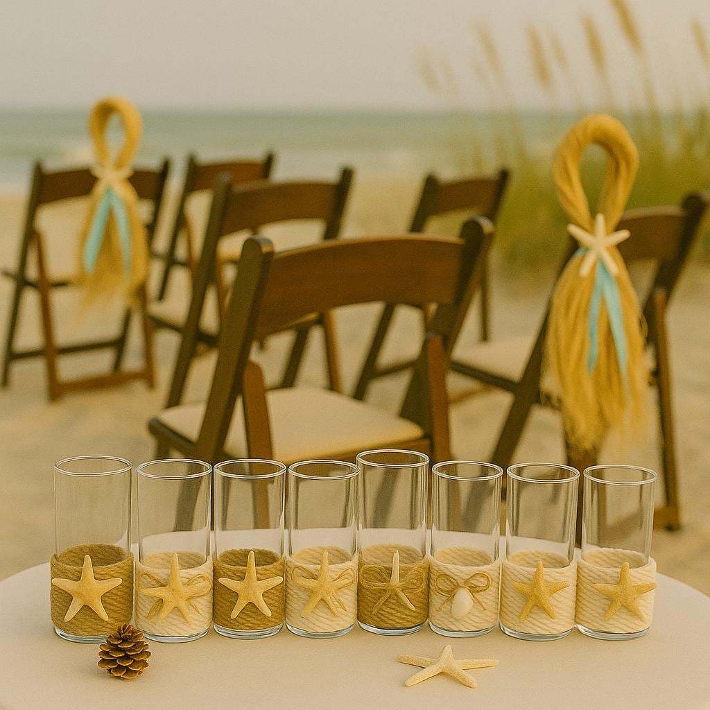 Coastal Bathroom decor, Beach Centerpieces, Nautical Theme wedding table decor, Coastal Theme Wedding Decor, Beach House decor, Venue Decor