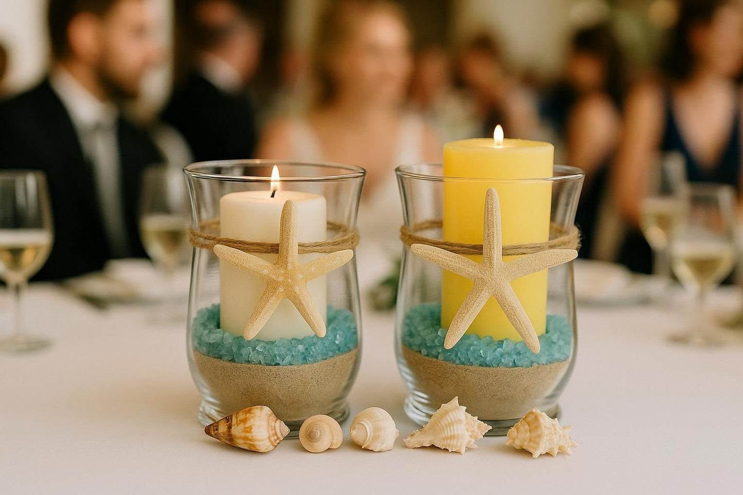 Nautical Wedding Decor, Beach Wedding Table Centerpiece, Coastal Table Decor, Nautical Home Decor, Beach House Decoration, Farmhouse decor