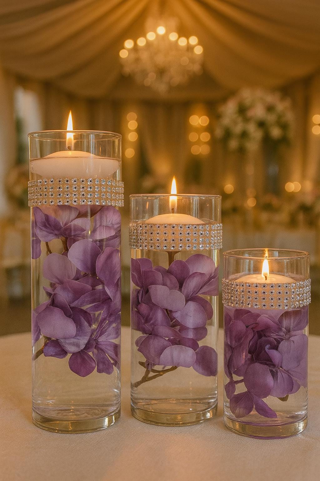 Statement Floral Wedding Decor, Elegant Silk Arrangement in Cylinder Vase, Tall Wedding Centerpiece Idea, Silk Flowers in Tall Cylinder Vase