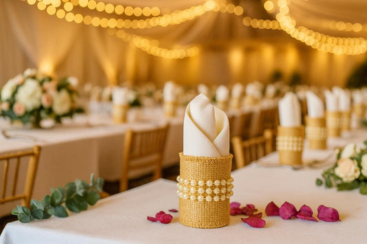 burlap napkin ring, rustic wedding decor, wedding napkin ring, farmhouse table decor, elegant napkin holder, rustic napkin ring, napkin ring